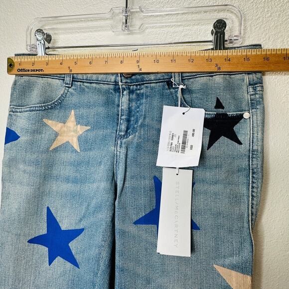 NWT Stella McCartney Blue Star Low Rise Skinny Boyfriend Jeans 29 - Picture 11 of 13